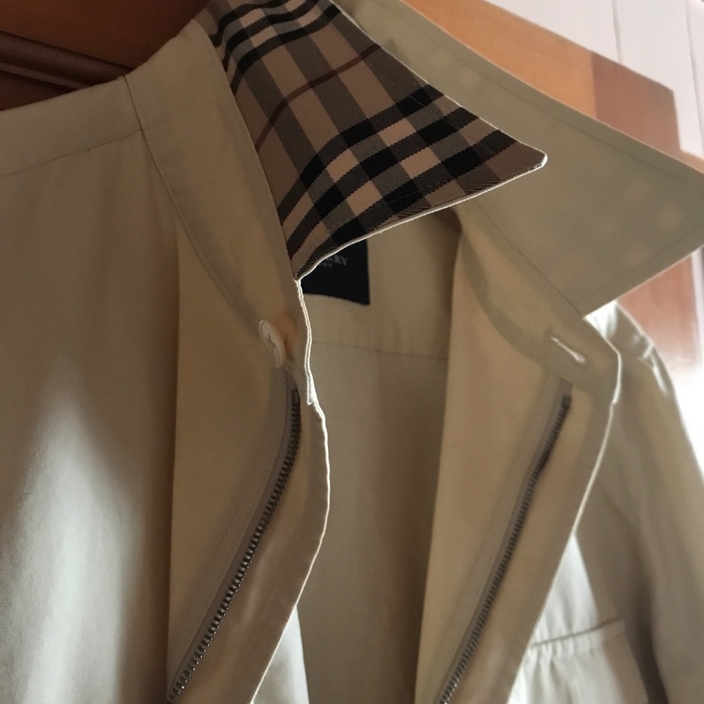 Burberry safari jacket light weight tan